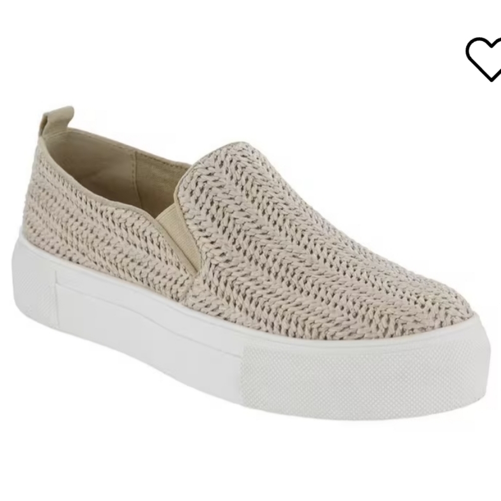 MIA Women's Cream Slip-On Sneakers